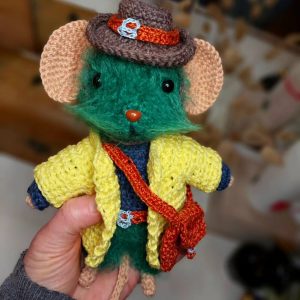 Przytulanka RĘKODZIEŁO Szczurek Ogórek