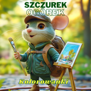 Kolorowanki Szczurek Ogórek do wielokrotnego druku A4